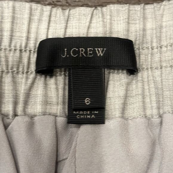J.Crew Women's Harlow Elastic Waistband Pull On Pants Light Gray Size 6 - Picture 8 of 10